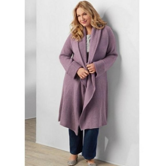Soft Surroundings Sweaters - Soft Surroundings Telluride Topper Long Cardigan Size Small Lavender Purple MSRP